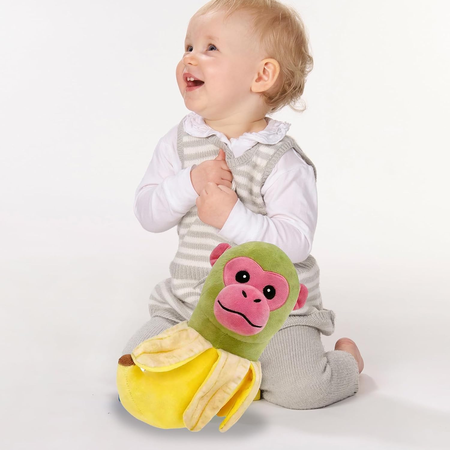 Italian Brainrot Plush Toys Chimpanzini Bananini Cool Gorrila Stuffed Animals Cute Plushie Weird Stuff Meme Dolls for Kids Boys Girls Birthday Christmas Funny Gift Ideas image 5
