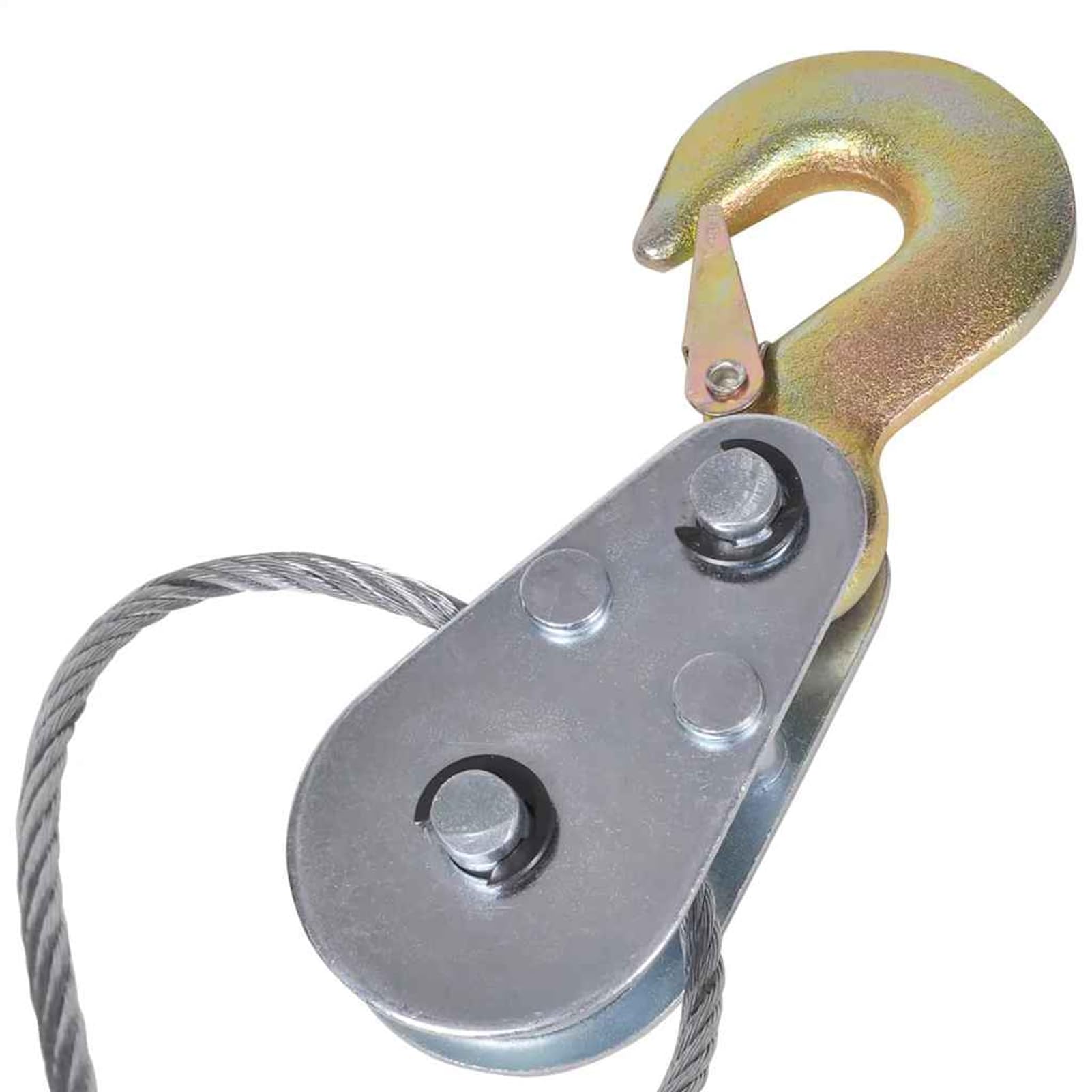 Gecheer Tiracavi Manuale, argano da Traino 1815 kg con Doppia trazione, Cavo Acciaio 5mm 3 Metri, Telaio Ferro, per Veicoli off-Road, Agricoltura, emergenze stradali