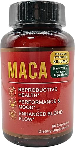 Okian Cápsulas de suplemento de extracto de raíz de maca, 60 cápsulas vegetarianas