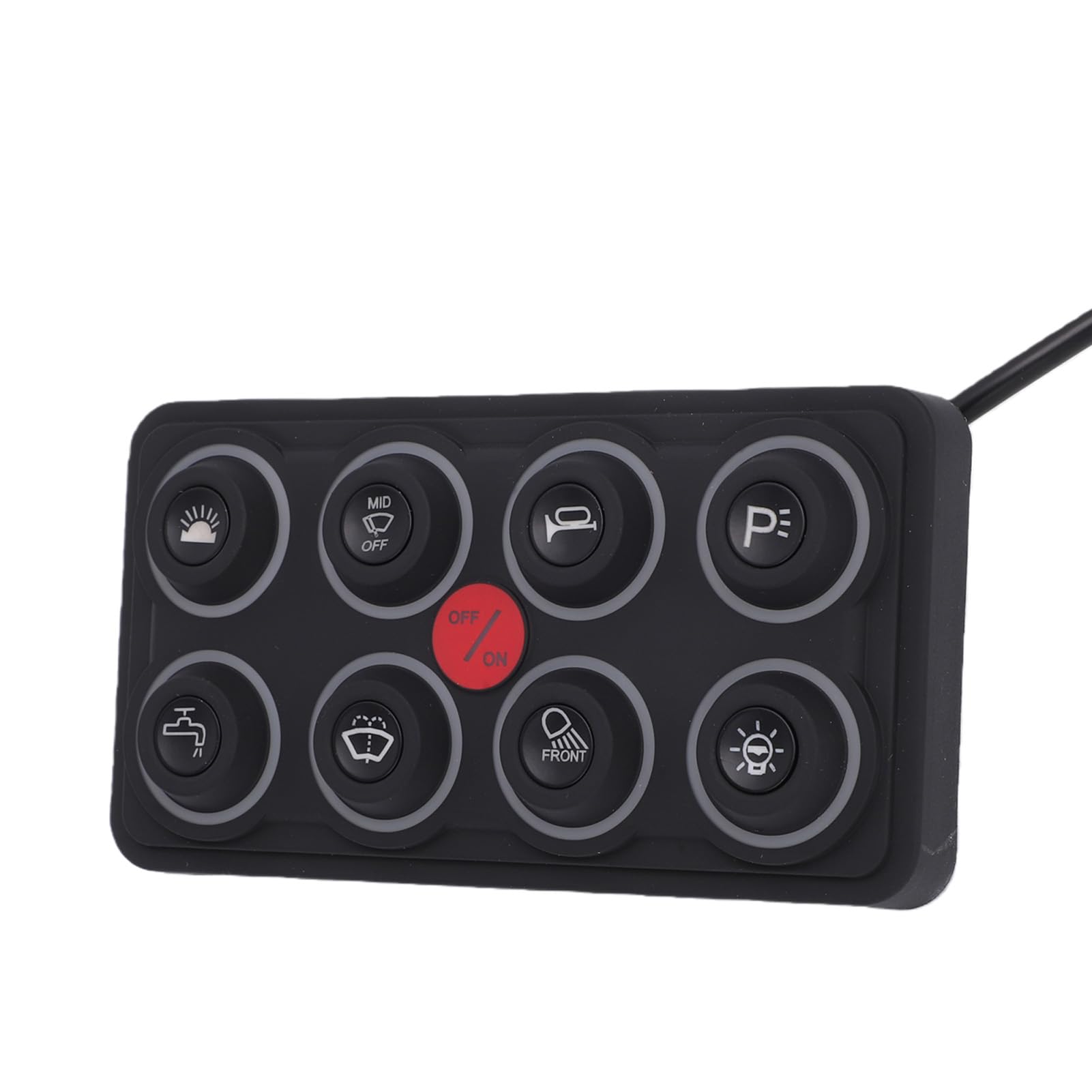 Tbest 8-kanałowy Panel Przełączników IP68 Wodoodporny 12V do 24V DC RGB