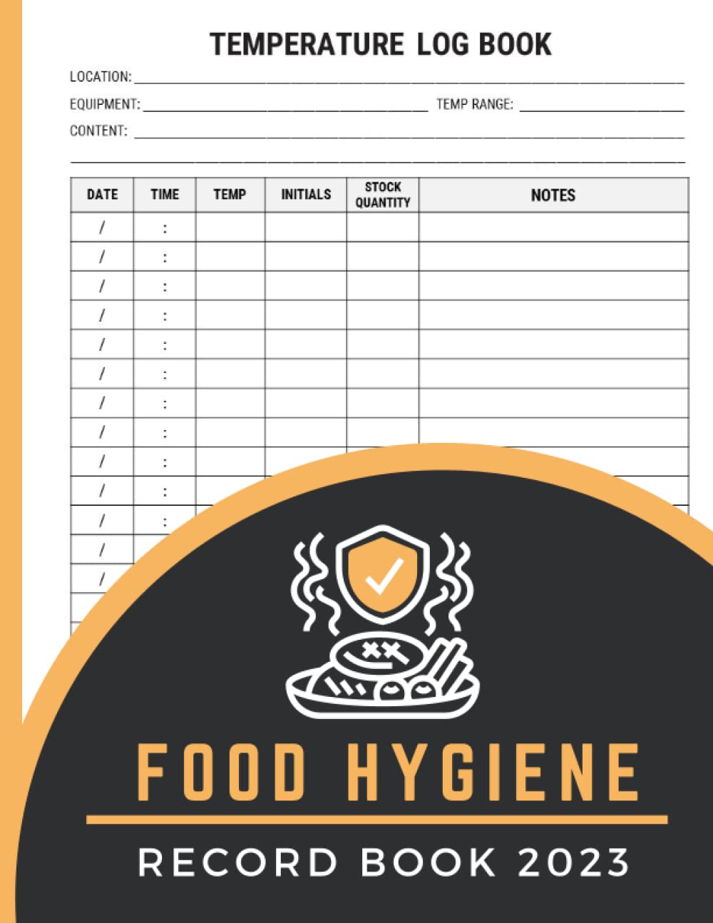 Buy Food Hygiene Record Book 2023 All in One Book Including Kitchen