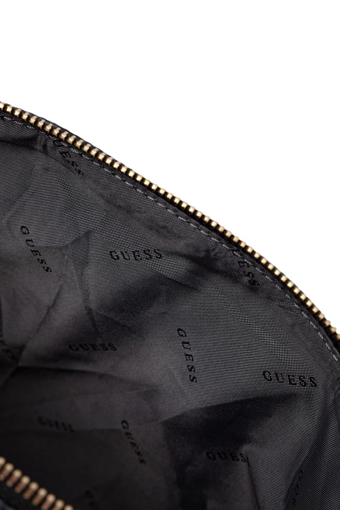GUESS Neceser Adrian Top Zip Cosmetic Bag Latte Logo marrón Claro