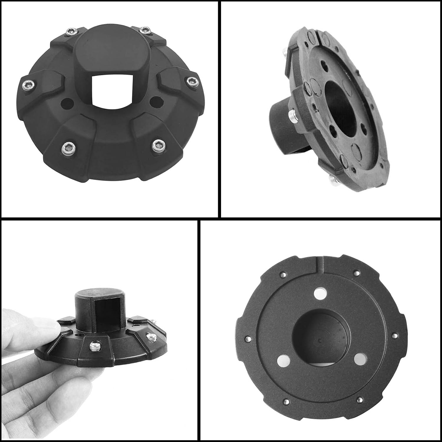Antenna Base Cover for 2007-2025 Wrangler JK JL Gladiator JT Black ABS Plastic Replacement Parts