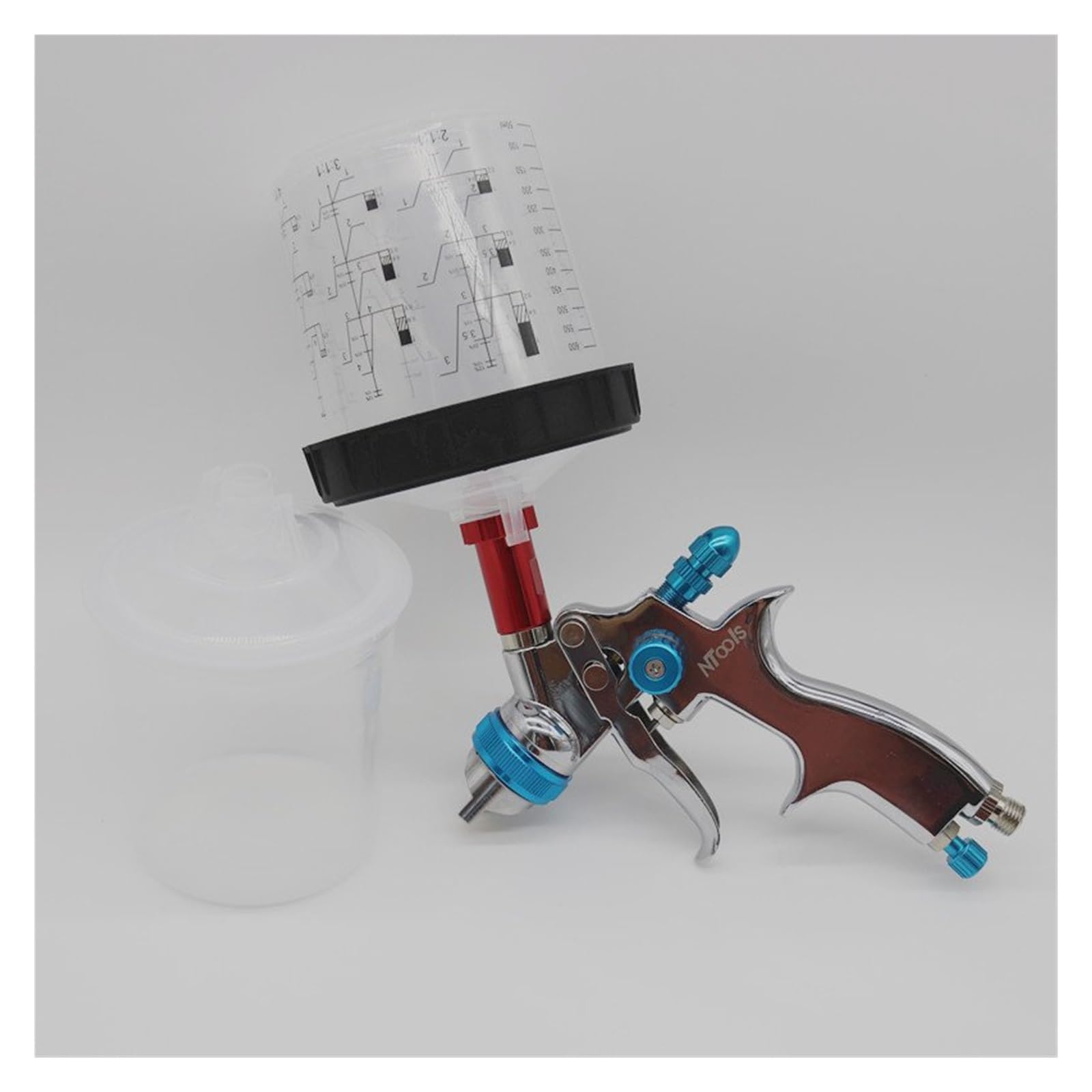 Pistolet de pulvérisation de peinture HVLP avec buse de précision en acier de couleur C