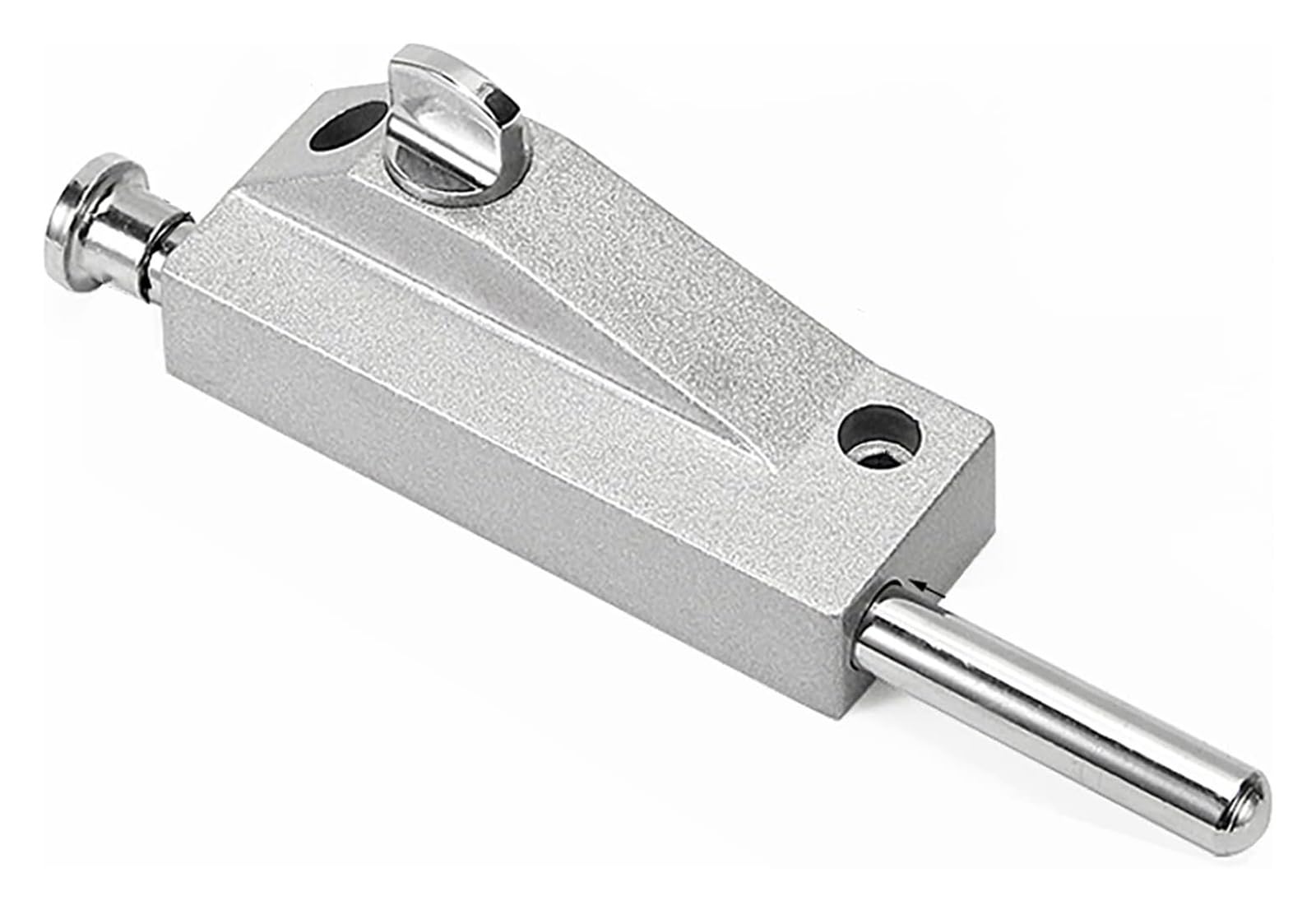Door Latch， Zinc Alloy Flush Bolt Latch Lock Multicolor for Wooden and Composite Doors(Silver)