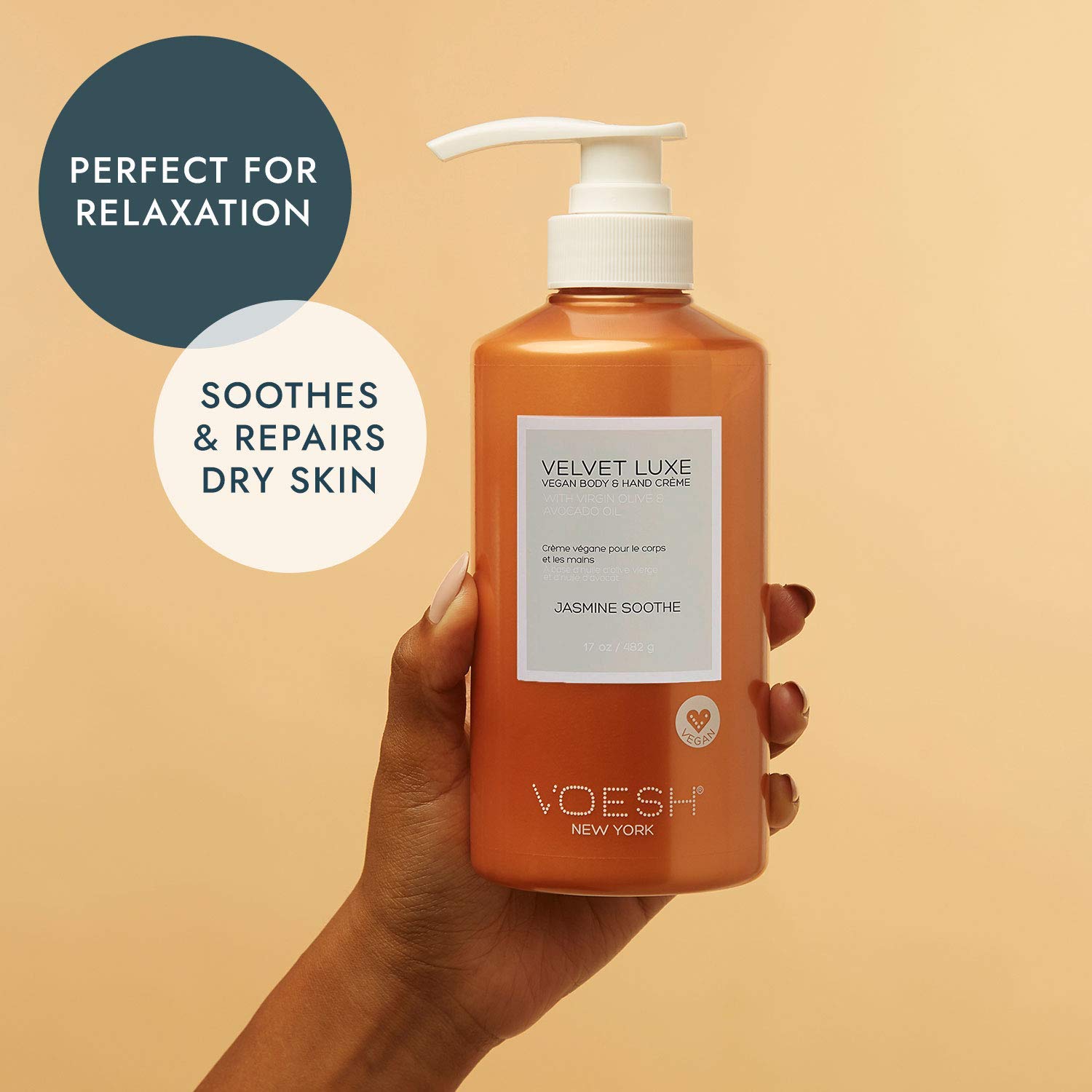 Amazon.com: Voesh New York VELVET LUXE VEGAN LOTION - Jasmine
