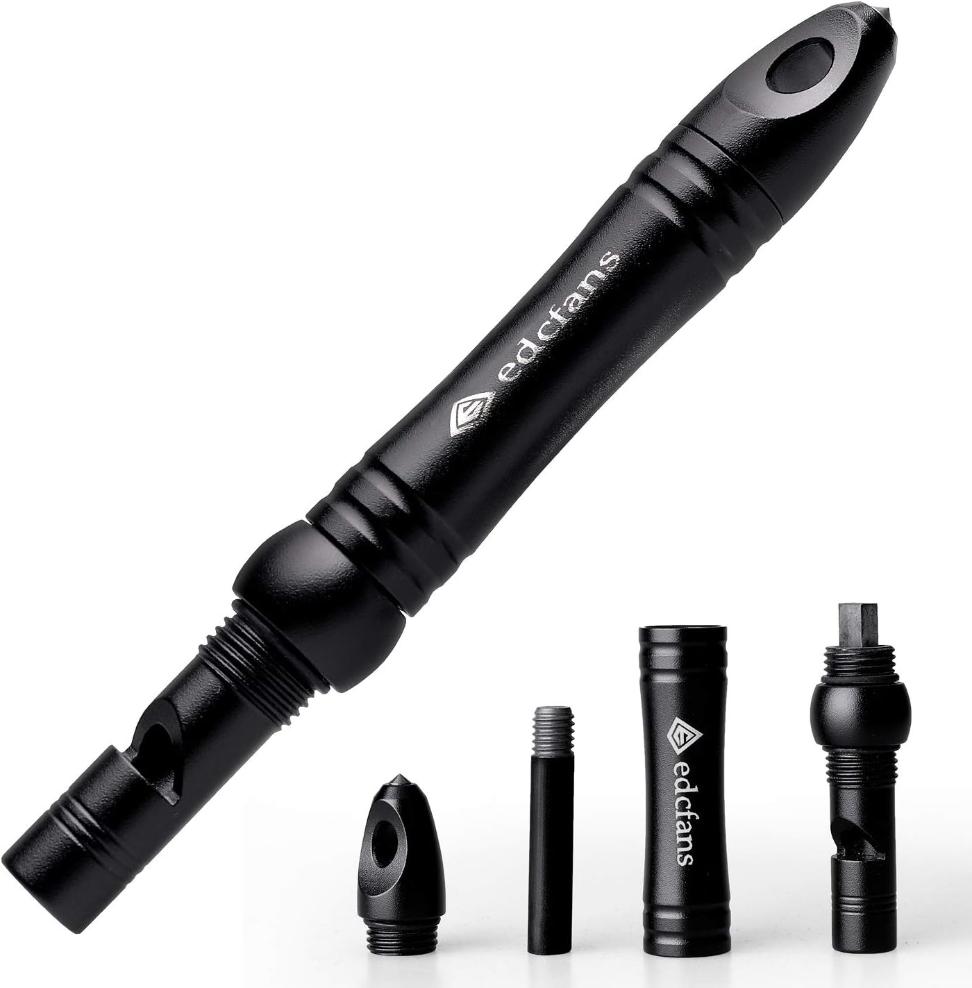 Waterproof Flint Fire Starter Keychain with Whistle and Emergency Glass Breaker, Flint and Steel Survival Kit Firestarter Match Striker, Magnesium Ferro Rod, EDC Gear for Outdoor Camping