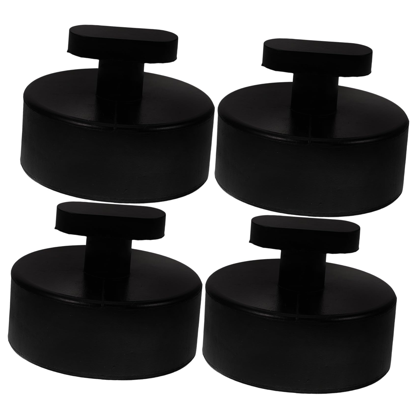 Angoily 4 Set Blocco Di Gomma Pavimento Pastiglie Accessori Per Camion Martinetto Di Sollevamento Jack Pad Tampone Ascensore Per Auto Gomma Da Cancellare Nero 4 Pezzi*4