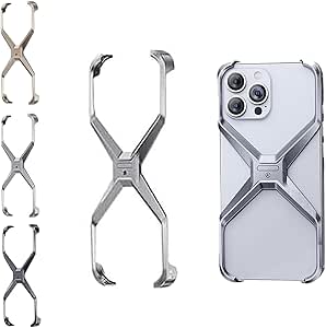 Amazon.com: X Shape Anti-Fall Bare Phone Case, X Shaped Metal Frame for ...