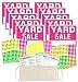 Yard Sale Sign Kit with Pricing Stickers and Change Apron (A502Y)
