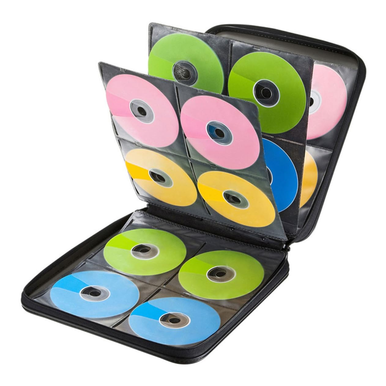 GALPADA Porta CD Custodia da Capacità Organizzatore Portatile per Dvd per Auto Borsa per CD Leggera