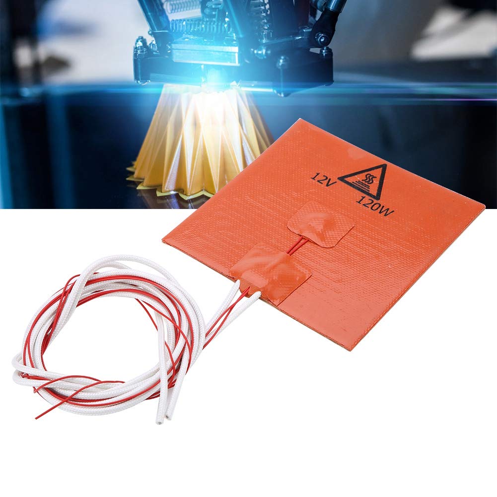 Cama Caliente de Silicona, Alta Eficiencia Térmica, Calentamiento Rápido, Rendimiento Estable, 200 X 200 Mm, Naranja, para Accesorios de Impresora 3D (220v 750w 310 * 310mm