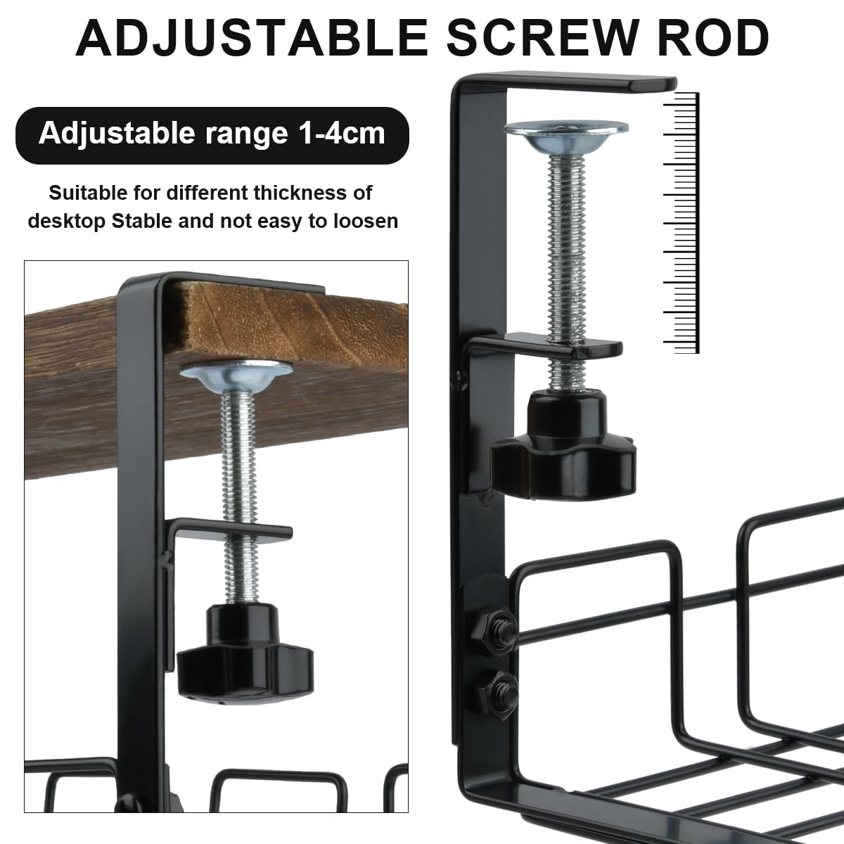 Under Desk Cable Management Tray - Image 4