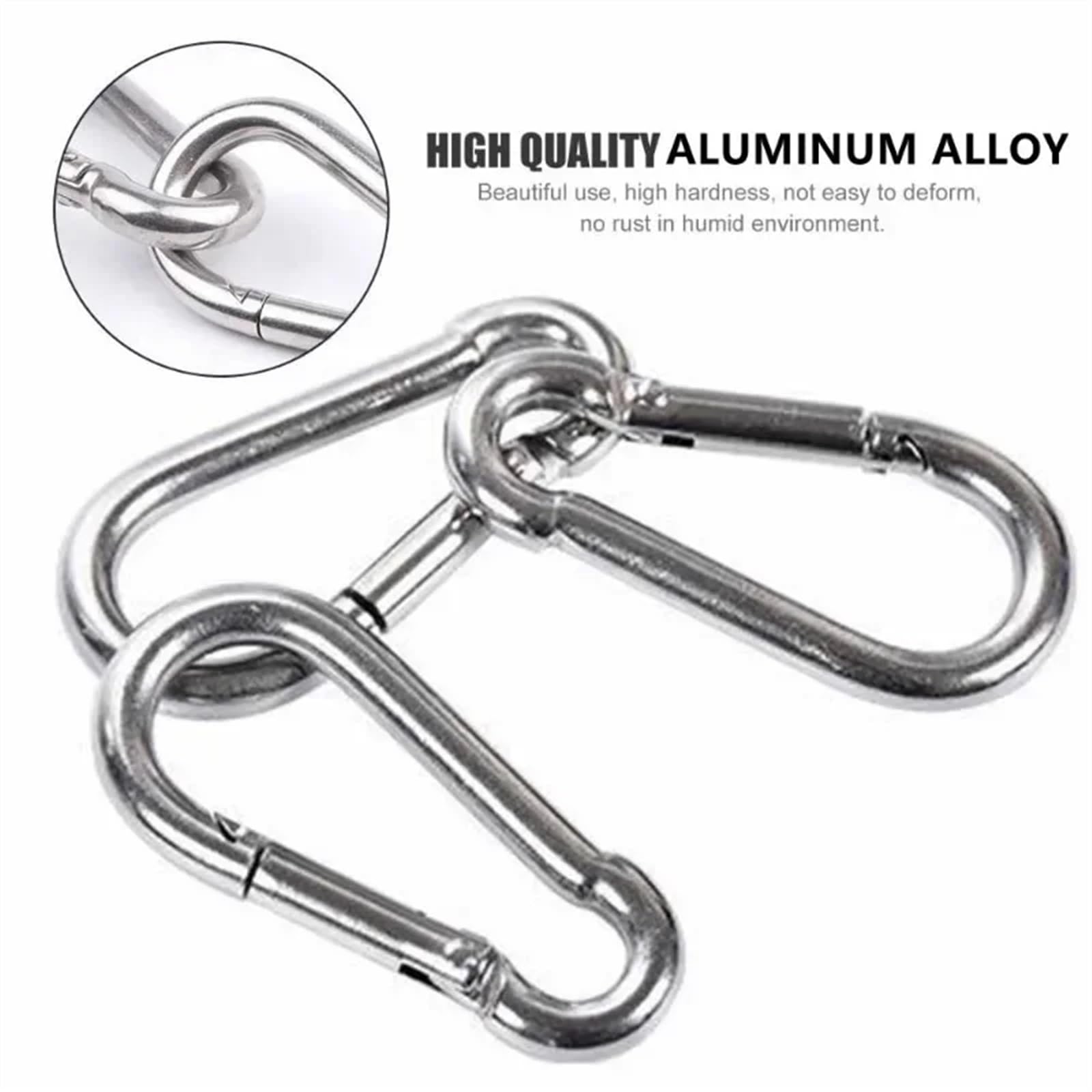 Klipsy zatrzaskowe Karabińczyki 5/10/20 szt. Mini klips sprężynowy ze stopu aluminium w kształcie litery D, karabińczyk do kluczy, plecak kempingowy, butelka, codziennego użytku(20pcs)