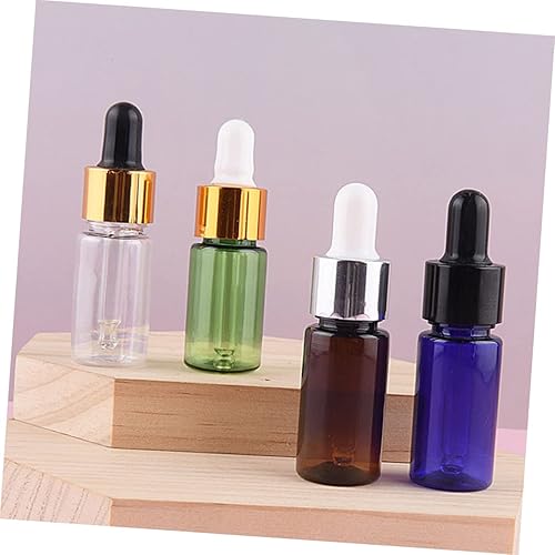 Miniatura 9 de 4 botellas de plástico con cuentagotas de aceite esencial, botellas vacías de viaje para perfumes, aceites esenciales y líquidos, diseño a prueba de