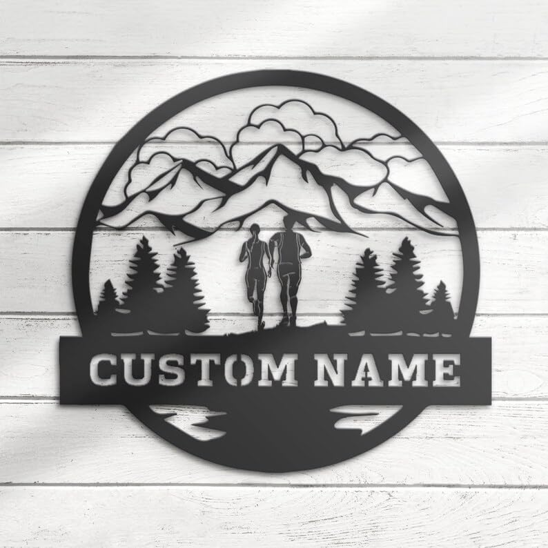 Custom 50th Anniversary Together Western Cowboy Cowgirl Metal Sign, Wedding or Housewarming Gift, Custom Anniversary Metal Sign Decor (Style 4)
