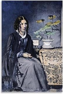 Harriet Beecher Stowe American Author And Abolitionist Poster Canvas Print Aesthetic Decor Bedroom Bathroom Preppy Dorm Home Posters Garage Decor 08x12inch(20x30cm) Unframe-style