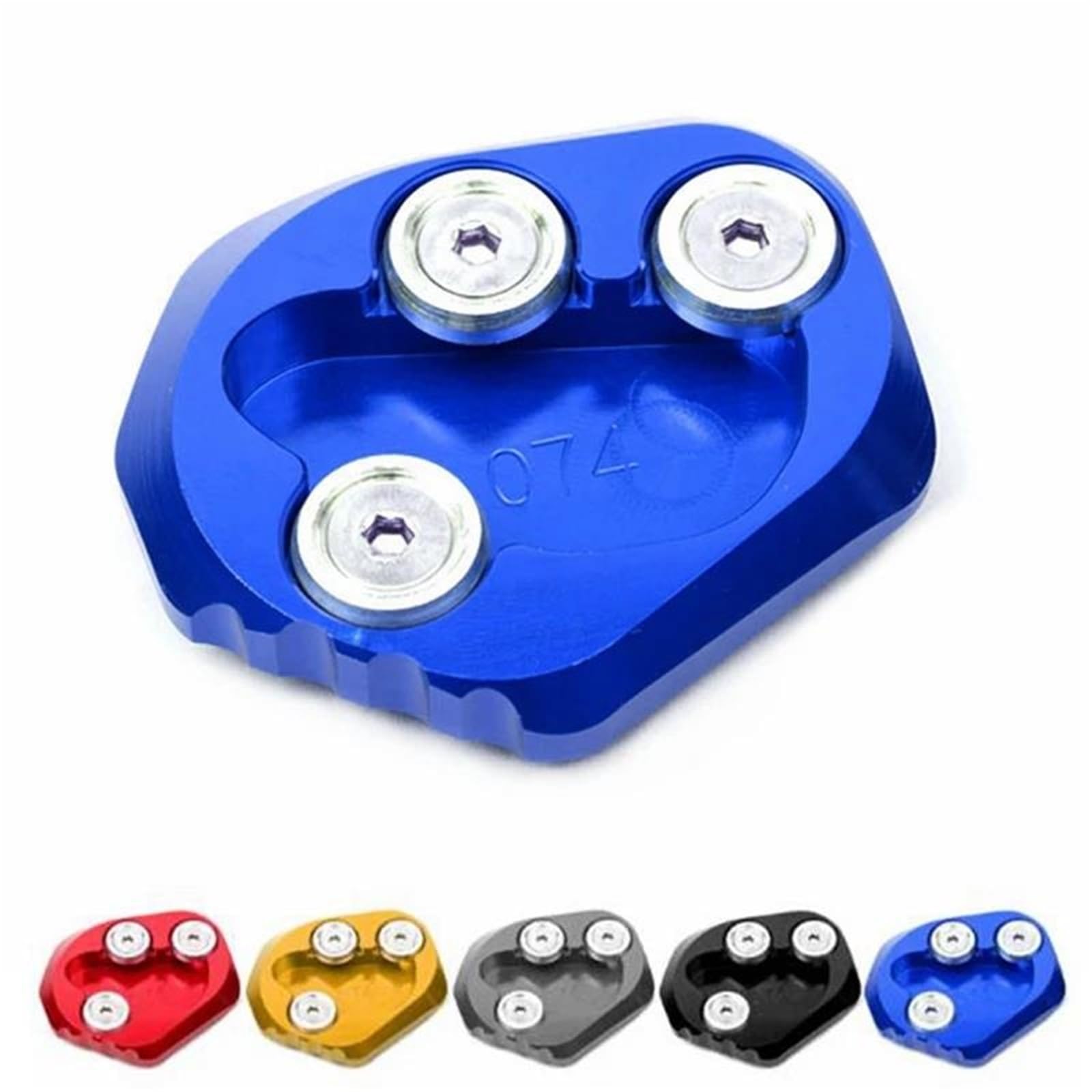Rivestimenti Laterali Moto Parcheggio Cavalletto Cavalletto Laterale Estensione Pad Piastra di Supporto Ingrandisci Supporto per Y&amaha YZFR6 2017-2023(Nero)