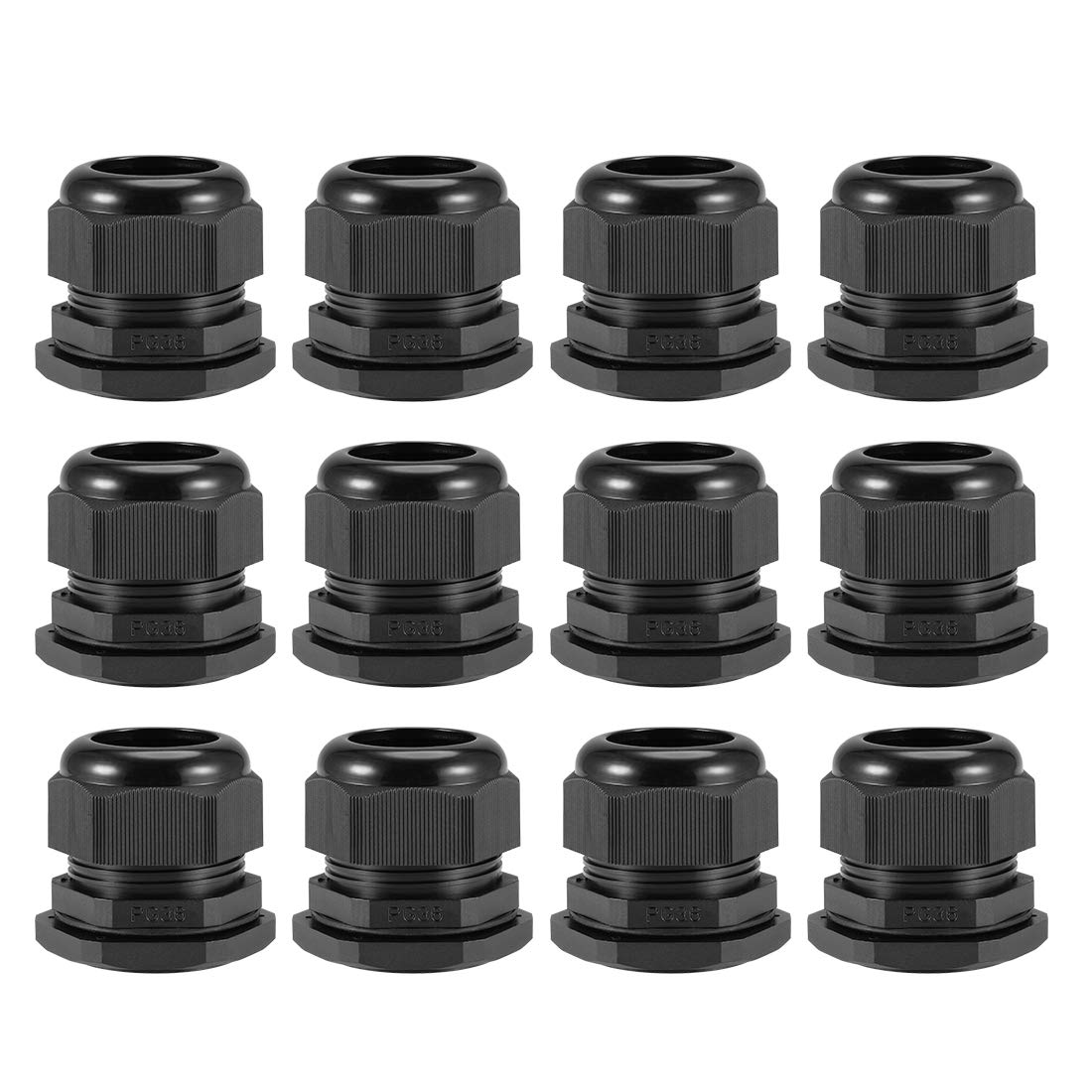 PG36 Presse-étoupe étanche réglable en nylon noir pour isolation de câbles 22-32mm