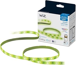 WiZ 6FT RGB Wi-Fi LED Light Strip, Smart Control With Wiz V2 App, Color Changing Lights Compatible With Alexa, Google Assistant, Siri Shortcuts,and Matter, Connects To Wi-Fi, No Hub Required
