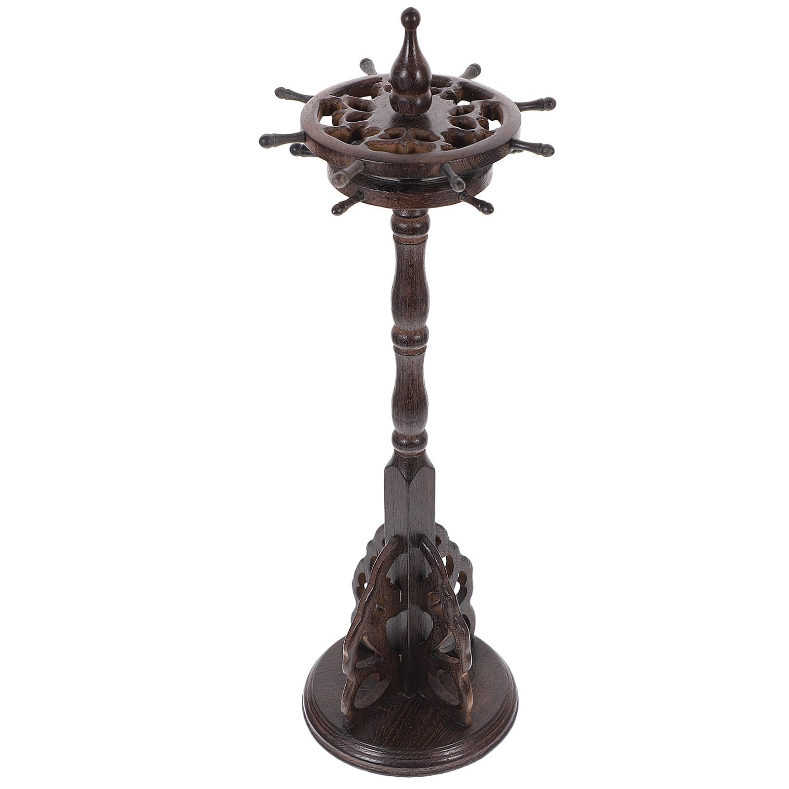 SUPVOX Portapenne in Legno Massello Retrò Supporto Girevole a 360°, Porta Pennelli per Calligrafia e Pennarelli, Organizer Multifunzionale per Ufficio e Casa Stili multipli