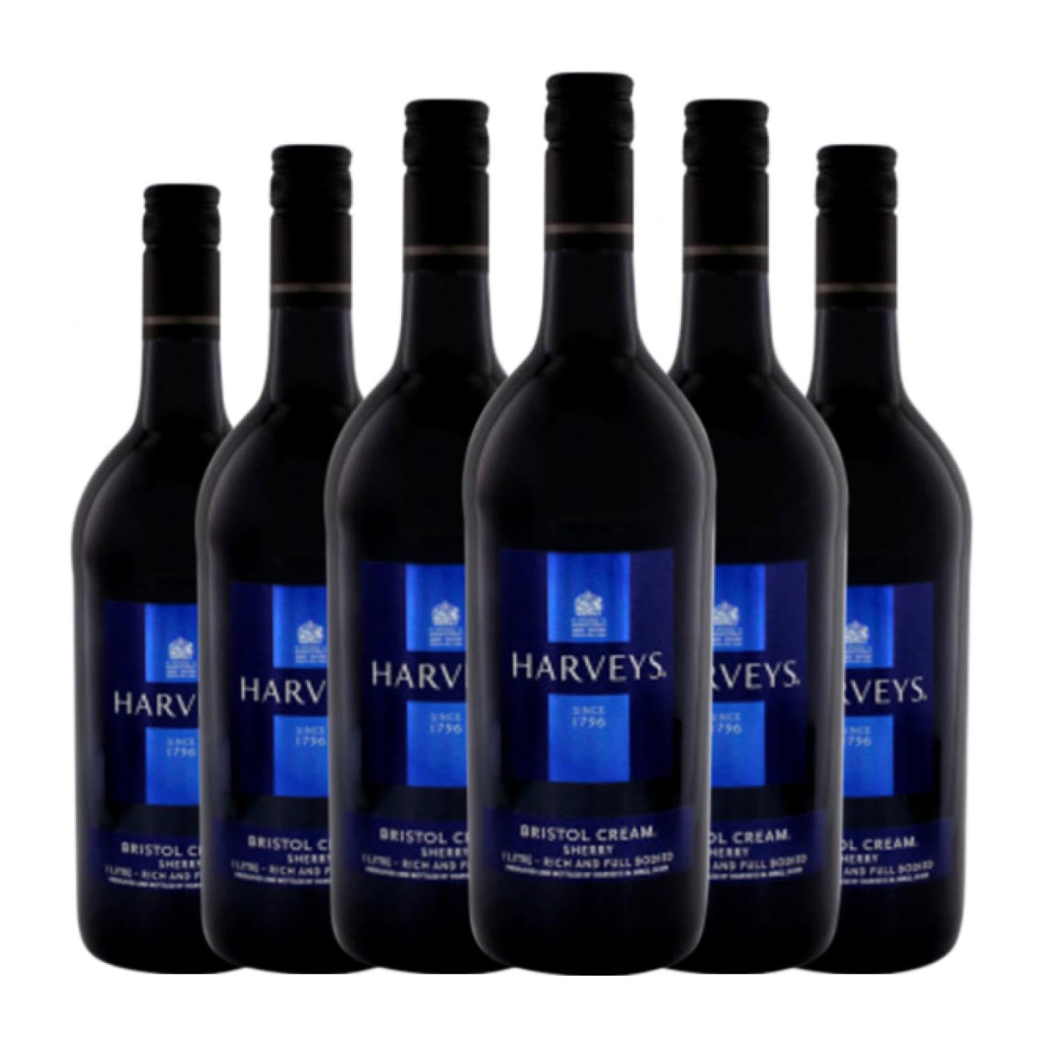 Harvey's Bristol Cream Jerez-Xérès-Sherry Medium Flasche 50 cl (Schachtel mit 6 Medium Flasche von 50 cl)