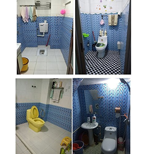 Yifely Royal Blue Mosaic Kitchen Cupboard Decor Paper Self-Adhesive Shelf Liner Countertop Sticker 17.7 Inch By 9.8 Feet #TOP5