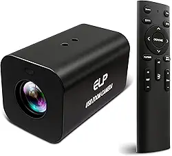 Câmera HDMI 12X Zoom USB 4K Autofocus 60FPS Webcam de Alta Velocidade USB HDMI Saída Simultânea Câmera PC Zoom Manual Controle Remoto para Projetor de TV, Videoconferência, Streaming na Igreja