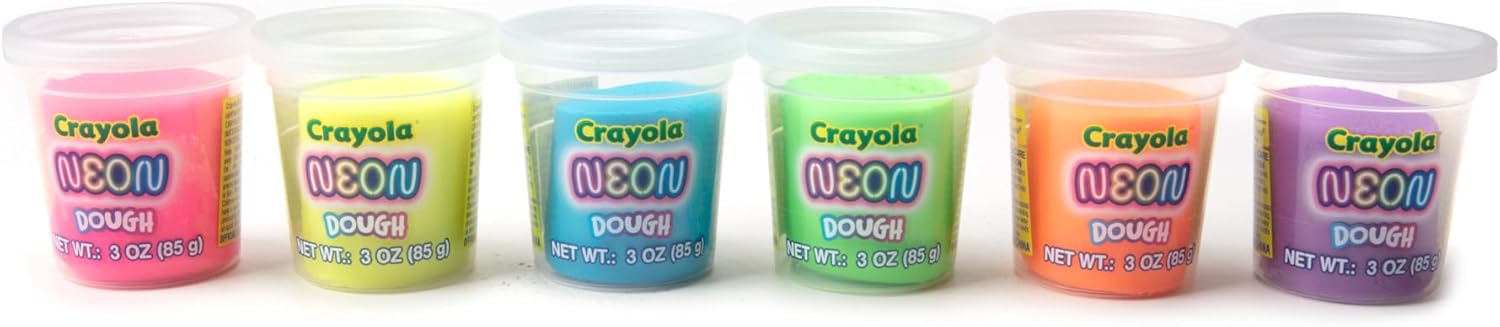 Crayola Scented Dough 48-Pack - Party Favors & Kids Toys, Non-Toxic Crayola Dough Set for Creative Fun, 6 Core Colors & Bonus Neon Dough, Ideal for Classroom & Holiday Activities