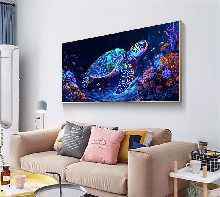 Diamond Painting de salon grand format ocean avec kit complet peinture 5D