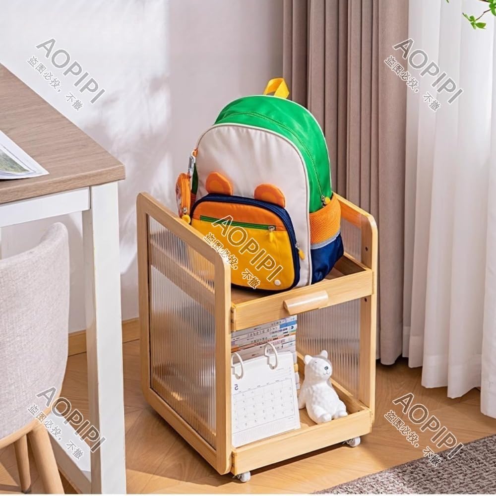 フロアスタンドラック、収納ラック、狭いトロリー、階層型、多機能