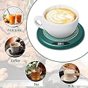 Drumstone (𝟓 𝐘𝐄𝐀𝐑 𝐖𝐀𝐑𝐑𝐀𝐍𝐓𝐘) Beverage Cup Warmer | USB Electric Coffee Mug Warmer Pad for Home & Office Desk | Fast Heating Coaster for Tea, Milk & Coffee with Auto Shut-Off Safety Feature gallery image