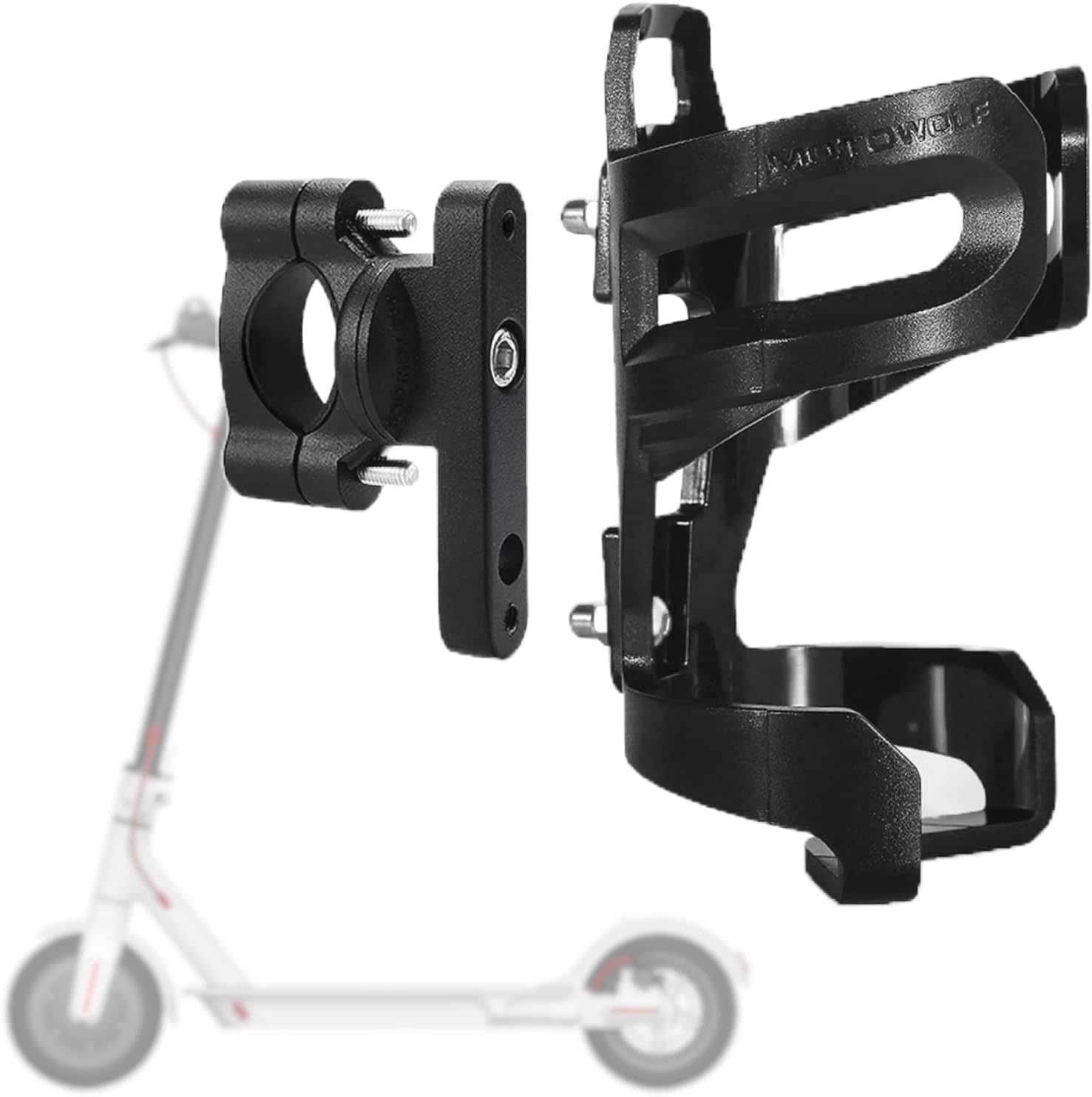 Electronic Scooter Cup Holder Water Bottles Large Attachment Gadget for Bike Stroller Wheelchair Kids Adults