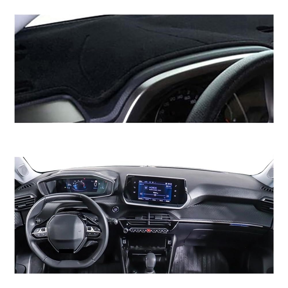 Tapis De Couverture De Tableau De Bord Pour Peugeot 2008 P24 208 P21 E-2008 E-208 GT 2020 2021 2022 2023, Tapis Anti-salissure, Pare-soleil, Accessoires