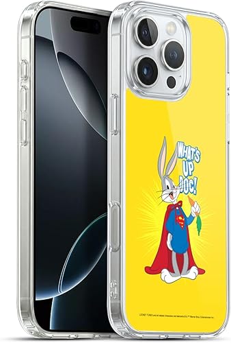 Miniatura 303 de Head Case Designs Funda de gel suave con licencia oficial de Looney Tunes Retro Bugs Bunny compatible con Apple iPhone 11 Pro Max Retro,Blanco y