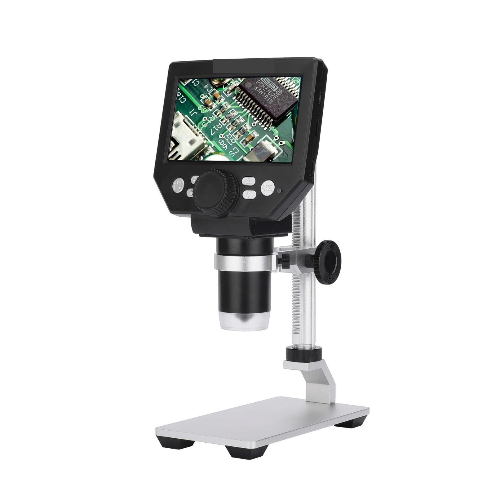 Mikroskop Mikroskop AD208S/G1000 Digitalmikroskop for Löten elektronischer LCD 5-1200X 1080P Scope Lötwerkzeug(G1000 Metal Stand)