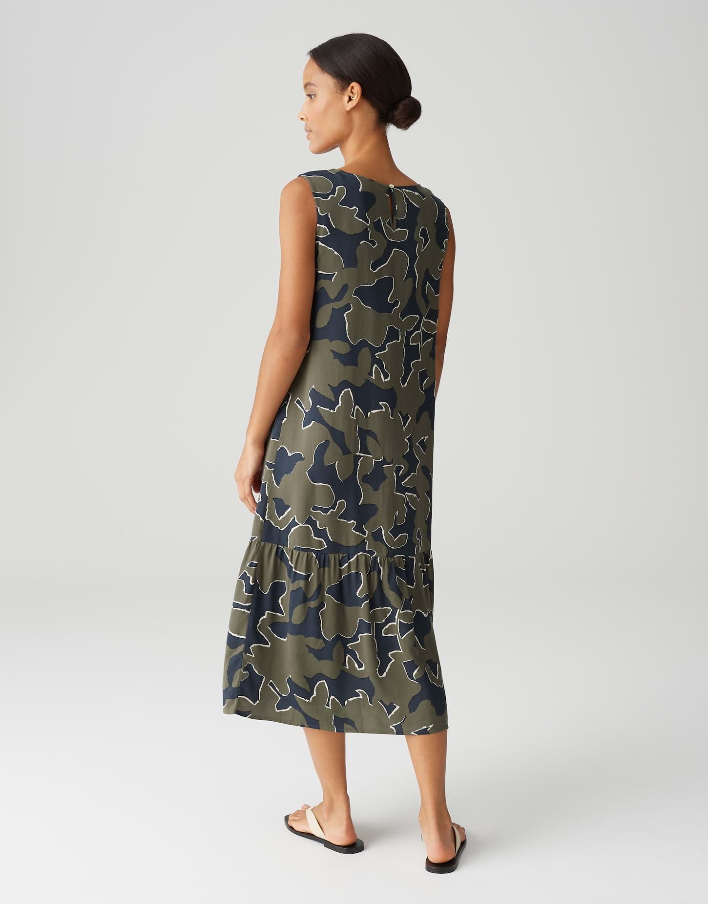 OPUS Damen Midikleid | Trägerkleid WICY Wildflower mit abstraktem Print