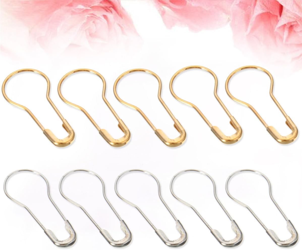 1000pcs MM Calabash Safety Pins Retro Steel Crystal Bulb Gourd image 2