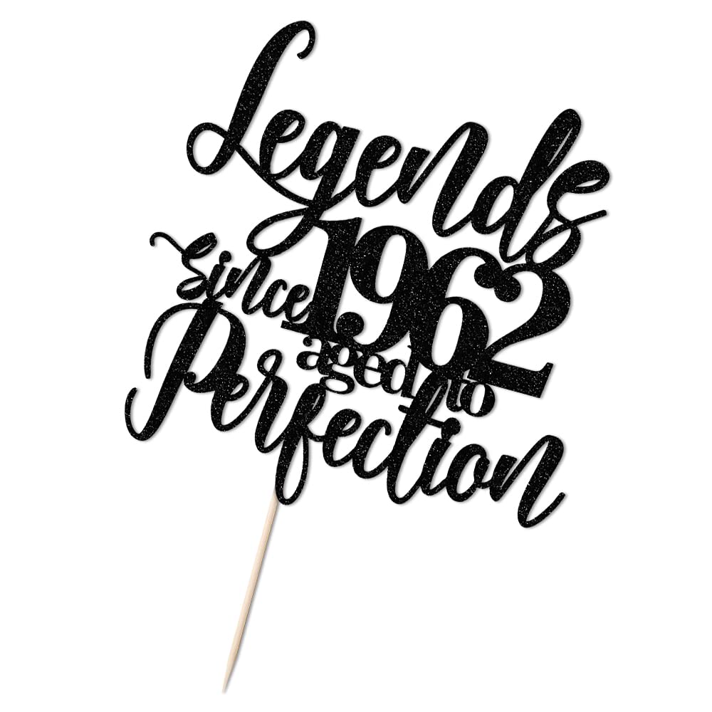 Buy Legend Since 1962 Aged To Peifection Cake Topper 60th Birthday
