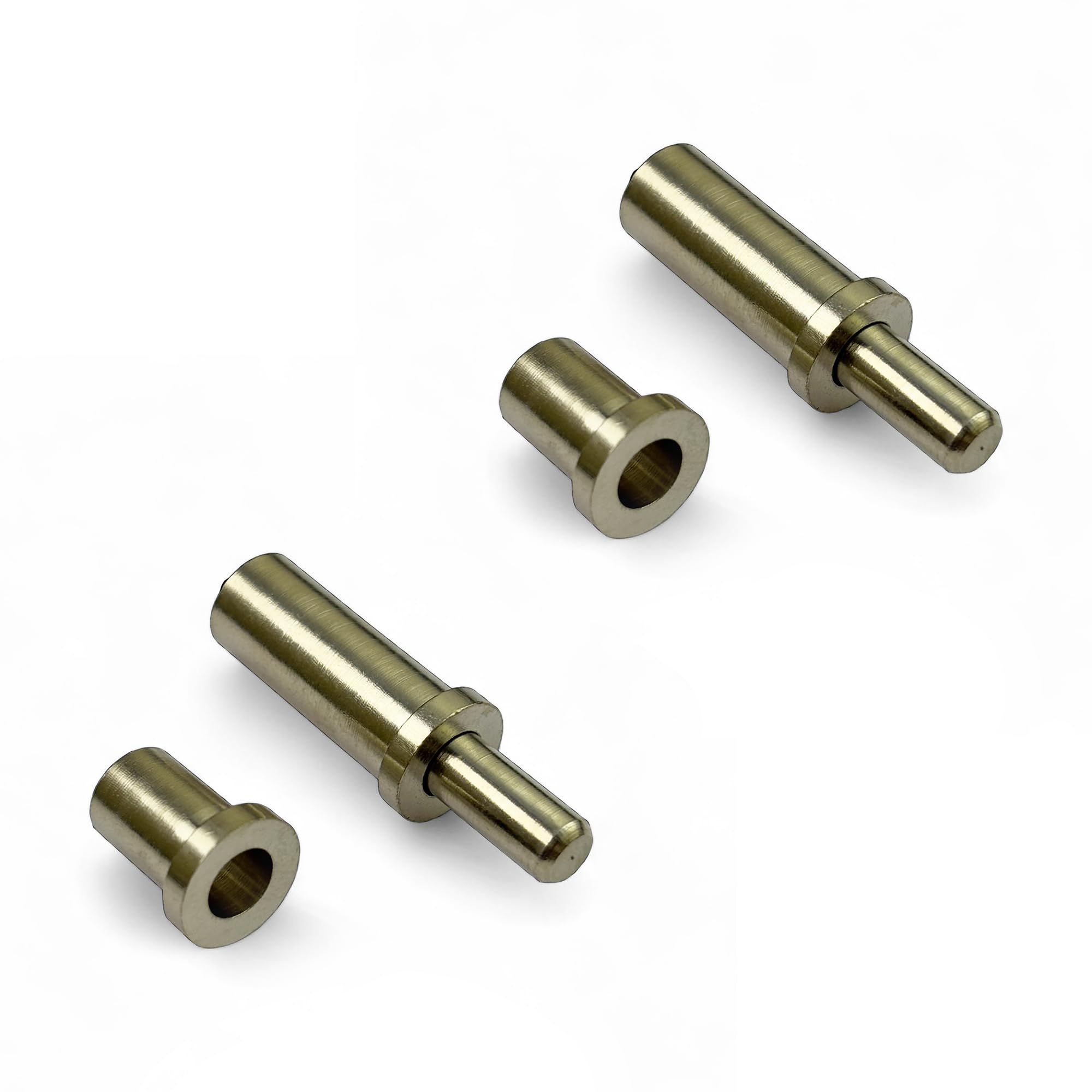 Moksh Plus Brass Spring Pivot Hinges 1/2" x 1/4" / Bi-Fold Door Top Pivot with Bush, Spring Loaded, S.S. Finish (Pack of 2 Pcs.)-image-35
