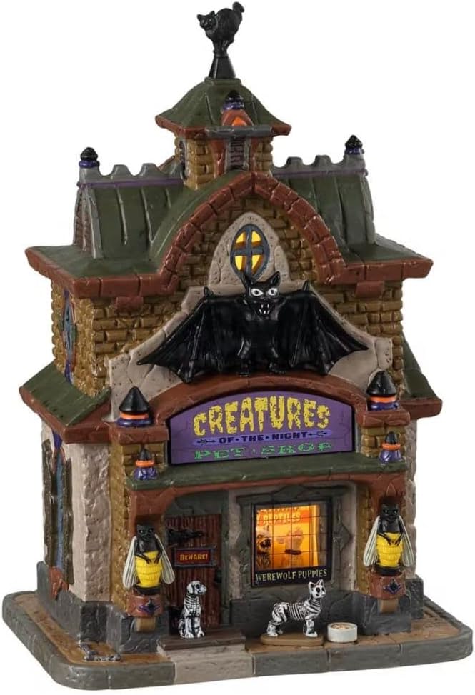 LEMAX Village Collection Creatures of The Night Pet Shop #35013