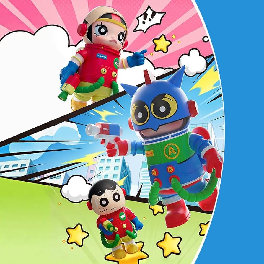 POPMART MEGA SPACE MOLLY 400%クレヨンしんちゃん MEGA SPACE MOLLY 400%+100% Crayon Shinchan - POP MART