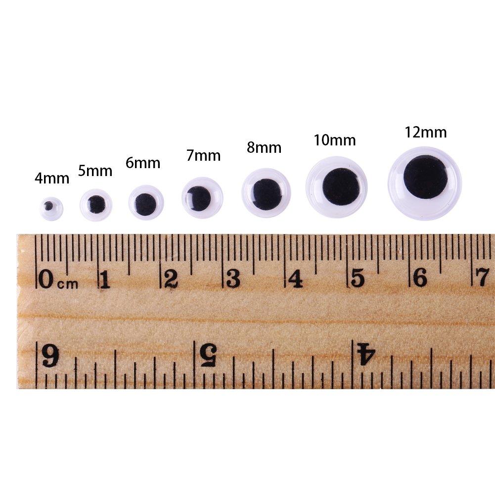 Amazon | CCINEE 動く 目玉 動眼 目パーツ 人形アイ 4mm/5mm/6mm/7mm