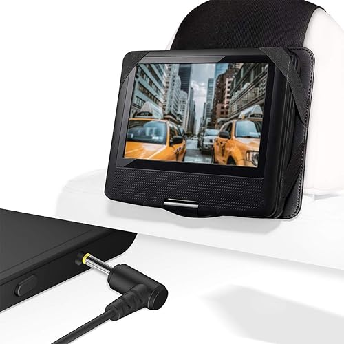 Miniatura 6 de PwrON Cable de 6.6 pies 12V AC a DC adaptador compatible con Sylvania 7" 9" 10" reproductor de DVD portátil SDVD7014 SDVD7015 SDVD7027 SDVD8009