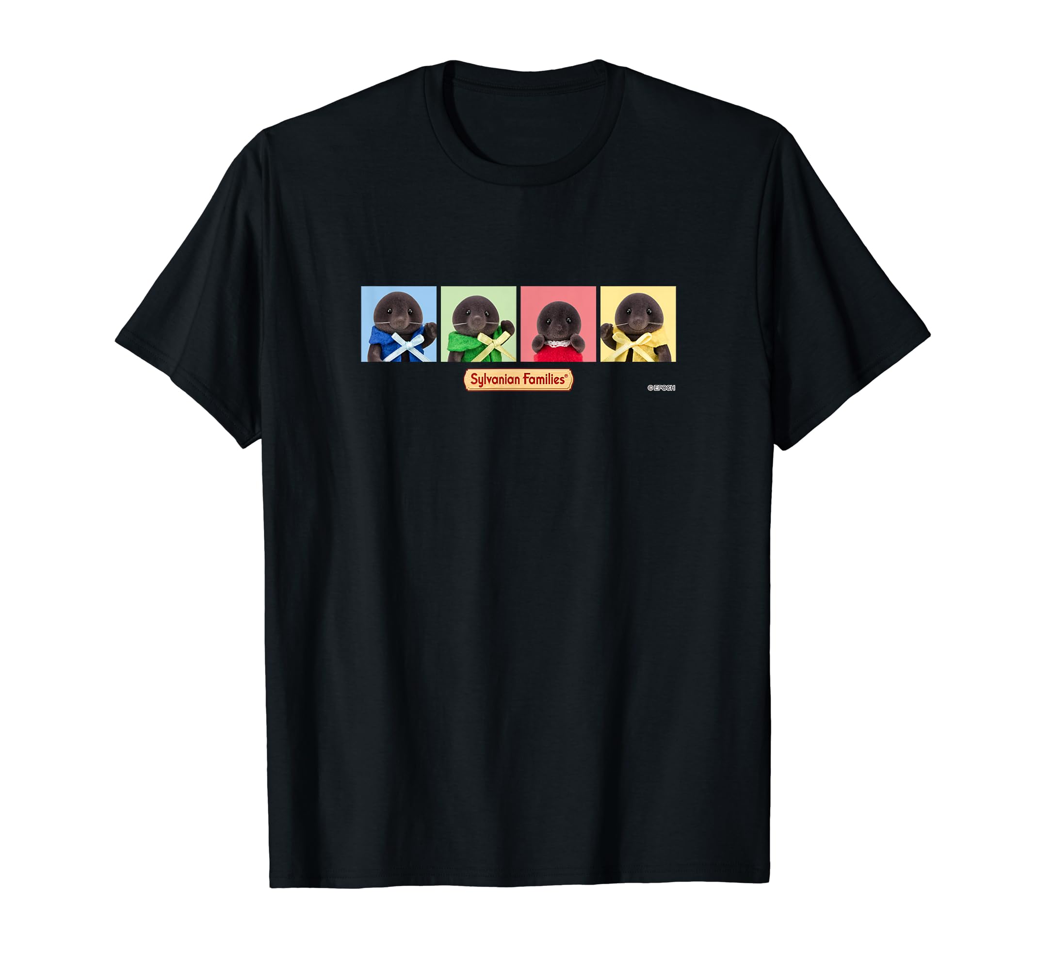 Amazon | シルバニアファミリー モグラファミリーカラフル Tシャツ | T