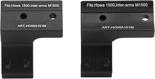 Miniatura 4 de Anillos de alcance integral de 1 pulgada para Howa 1500 y entre brazos M1500 (perfil medio)