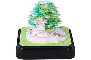 3D Green Tree Timepiece Calendar