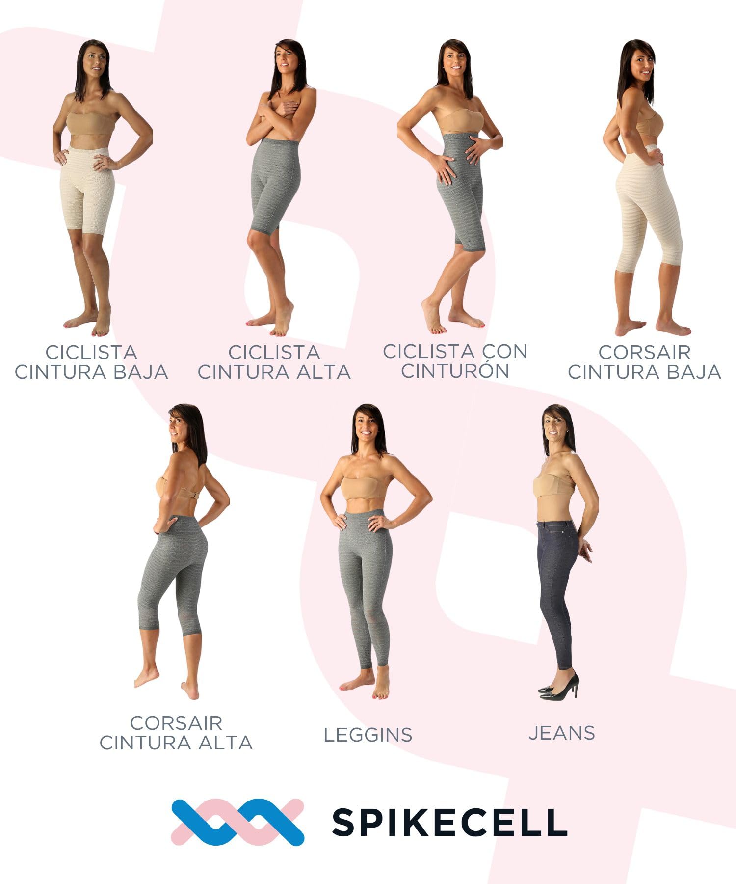 Leggins Anticeluliticos Mujer Electro Magnetoterapia - Mallas Mujer Drenante, Leggins Compresion Circulacion, Dispositivo Médico Deducible - Made in Italy