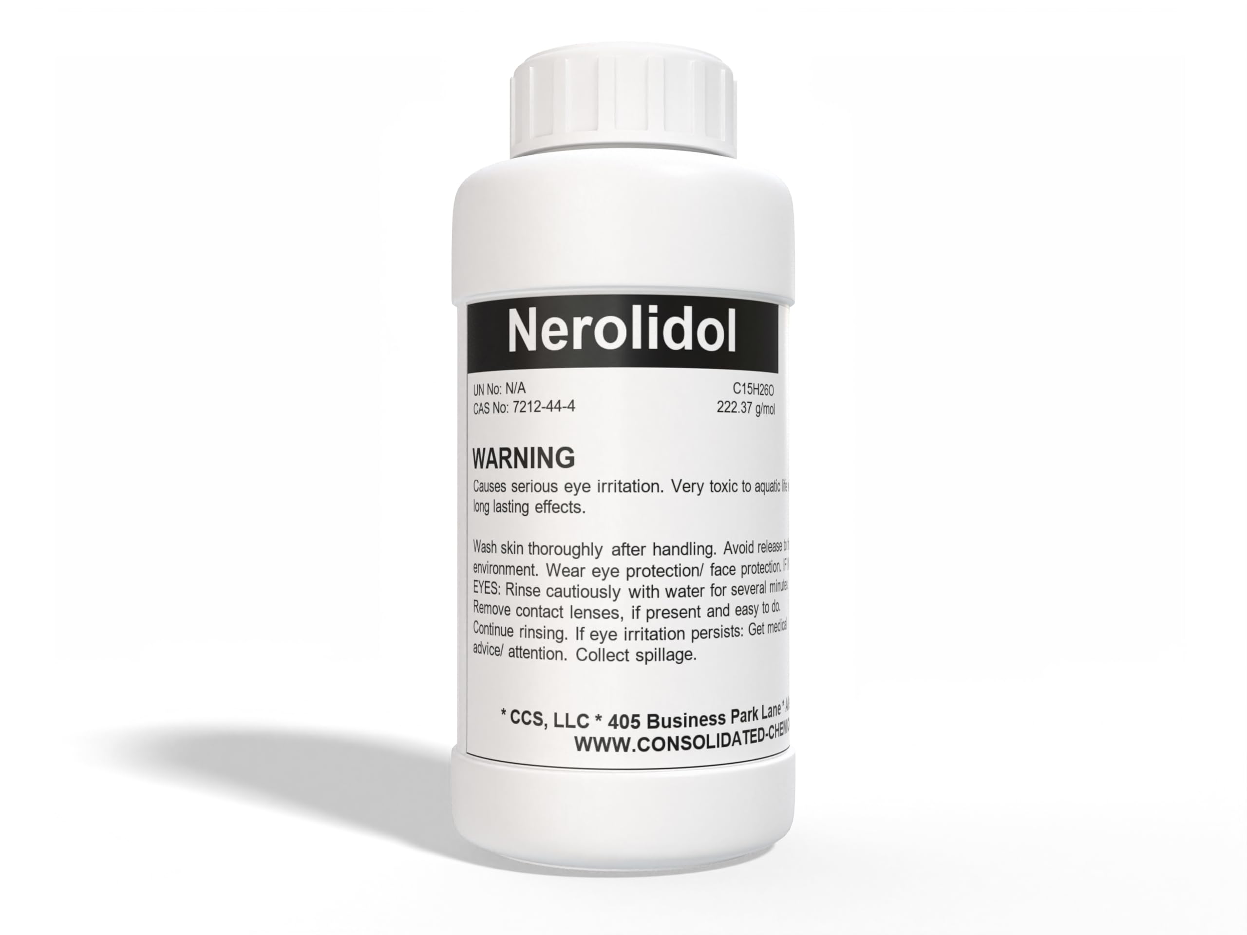 CCS CONSOLIDATED CHEMICAL & SOLVENTS Nerolidol Food Grade Aroma/Fragrance Compound - New Tamper-Evident Sealed Bottles - 1000ml (32 Fl Oz)