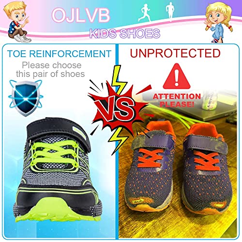 OJLVB Boys Girls Sneakers, Kids Tennis Running Shoes, Athletic Walking Gym Trail Shoe Breathable Lightweight2